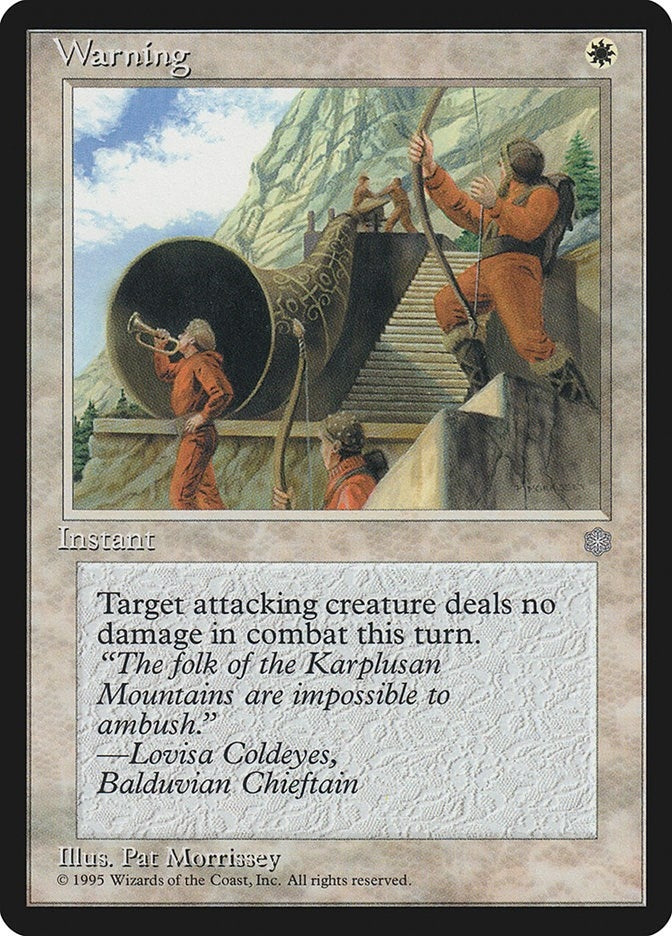 Image for Warning [Ice Age] - Magic: The Gathering