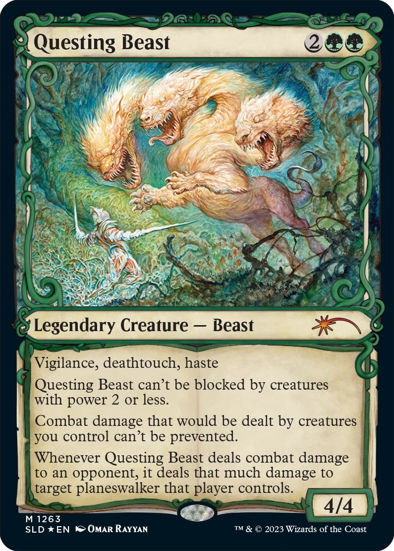 Image for Questing Beast (Halo Foil) (1263) [Secret Lair Drop Series] - Magic: The Gathering
