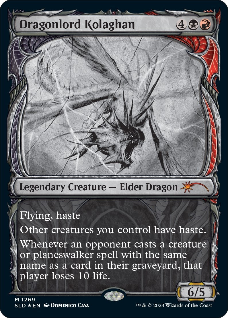 Image for Dragonlord Kolaghan (Halo Foil) (1269) [Secret Lair Drop Series] - Magic: The Gathering