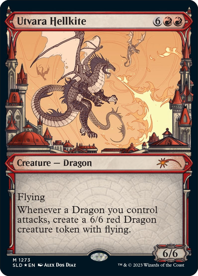 Image for Utvara Hellkite (Halo Foil) (1273) [Secret Lair Drop Series] - Magic: The Gathering