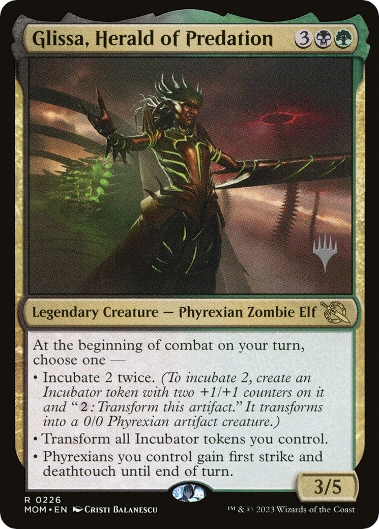 Image for Glissa, Herald of Predation (226) [March of the Machine] - Magic: The Gathering