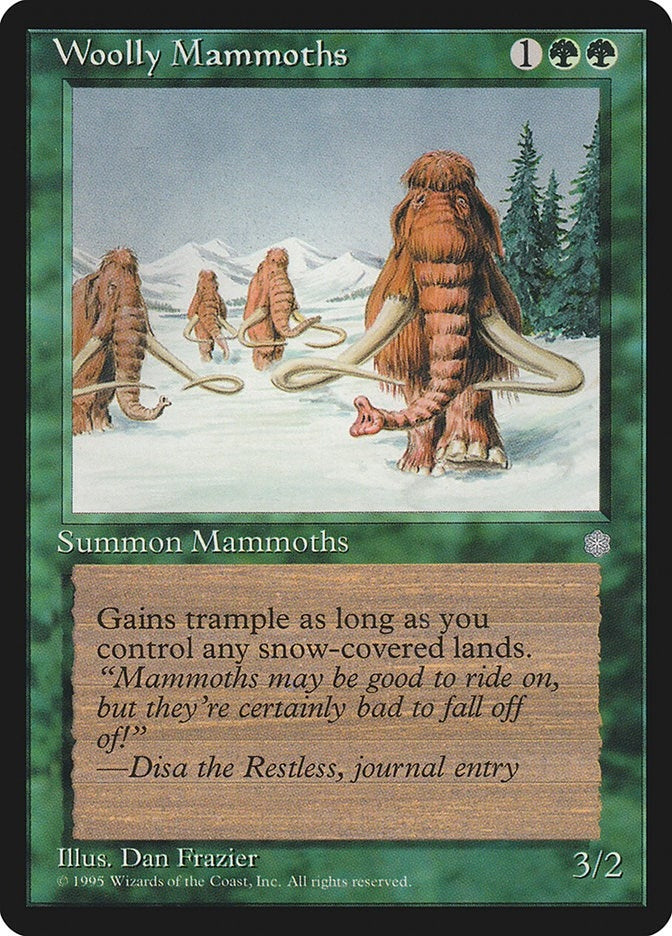 Image for Woolly Mammoths [Ice Age] - Magic: The Gathering