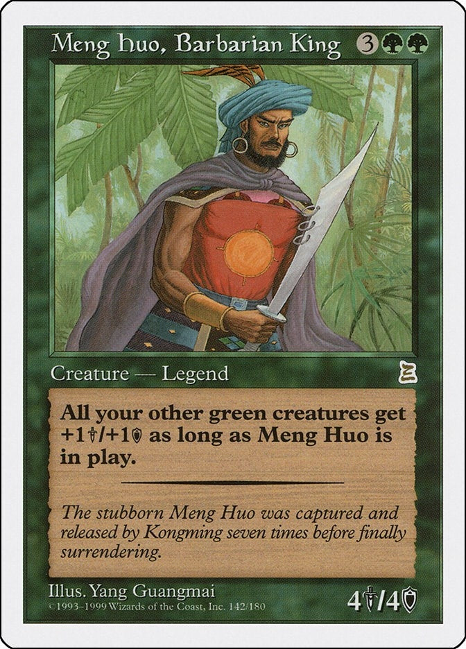 Image for Meng Huo, Barbarian King (142) [Portal Three Kingdoms] - Magic: The Gathering