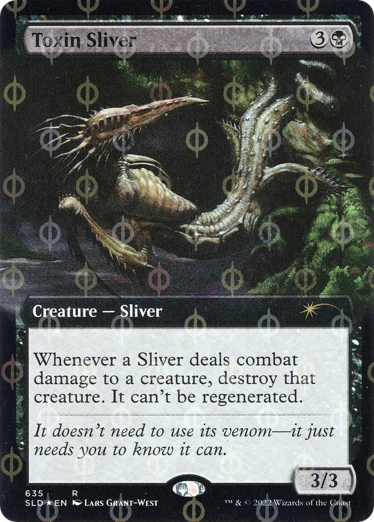 Image for Toxin Sliver (Extended Art) (Step-and-Compleat Foil) (635) [Secret Lair Drop Series] - Magic: The Gathering