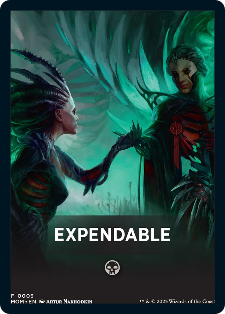 Image for Expendable Theme Card (3) [March of the Machine] - Magic: The Gathering