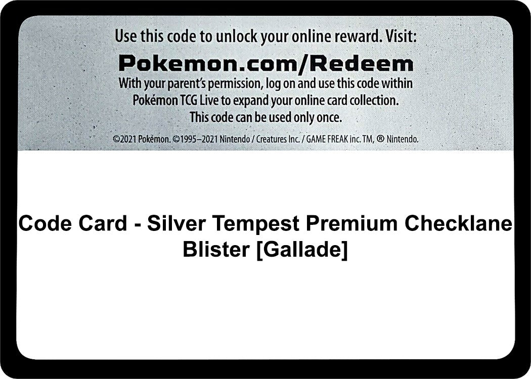 Image for Code Card - Silver Tempest Premium Checklane Blister [Gallade] [SWSH12: Silver Tempest] - Pokemon
