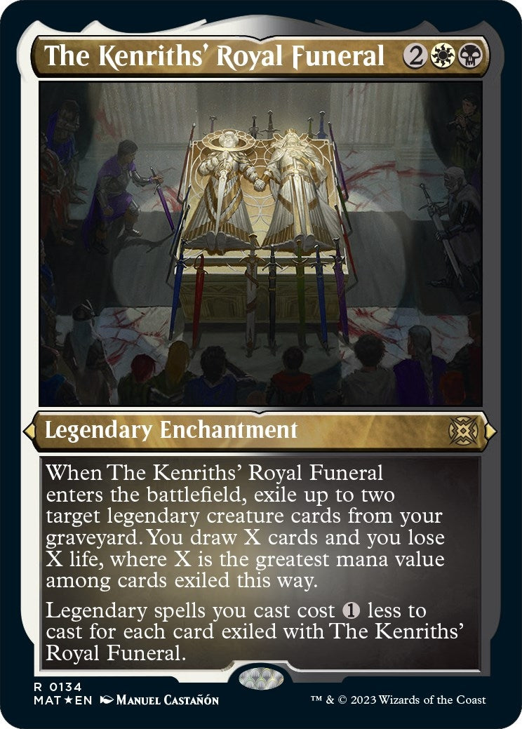 Image for The Kenriths' Royal Funeral (Foil Etched) (134) [March of the Machine: The Aftermath] - Magic: The Gathering