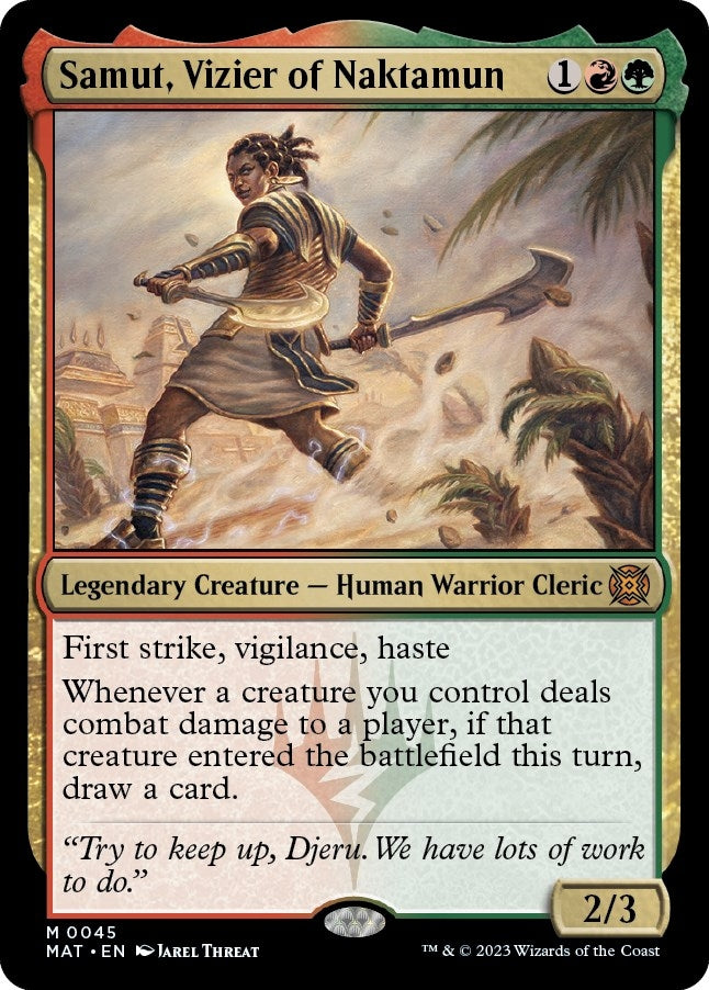 Image for Samut, Vizier of Naktamun (45) [March of the Machine: The Aftermath] - Magic: The Gathering