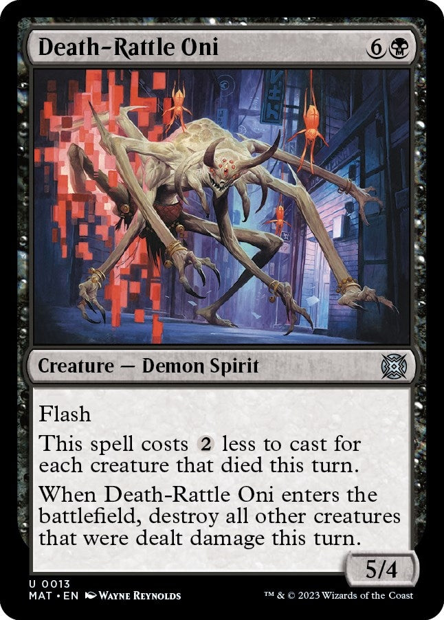 Image for Death-Rattle Oni (13) [March of the Machine: The Aftermath] - Magic: The Gathering