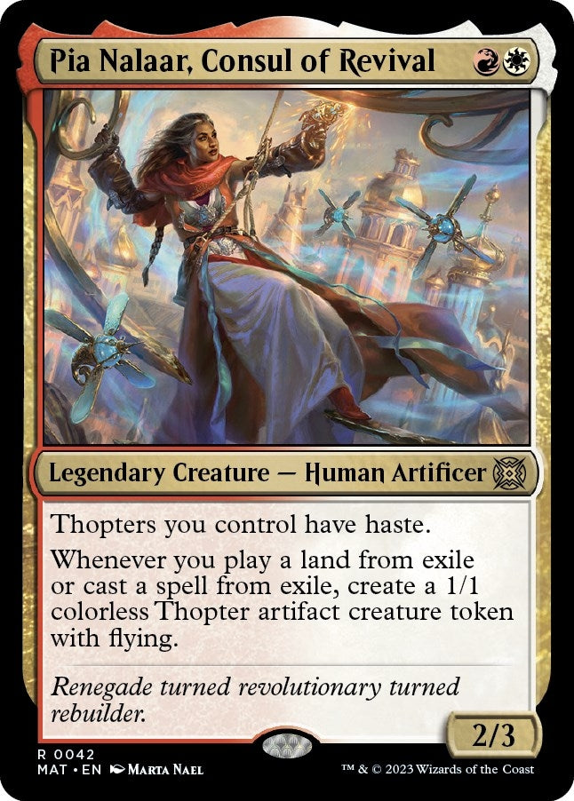 Image for Pia Nalaar, Consul of Revival (42) [March of the Machine: The Aftermath] - Magic: The Gathering