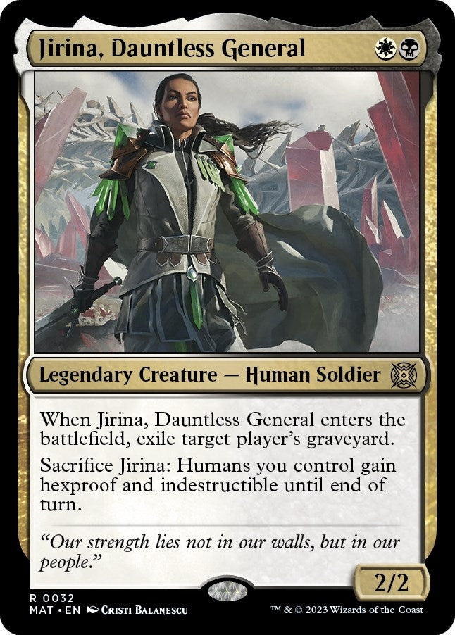 Image for Jirina, Dauntless General (32) [March of the Machine: The Aftermath] - Magic: The Gathering