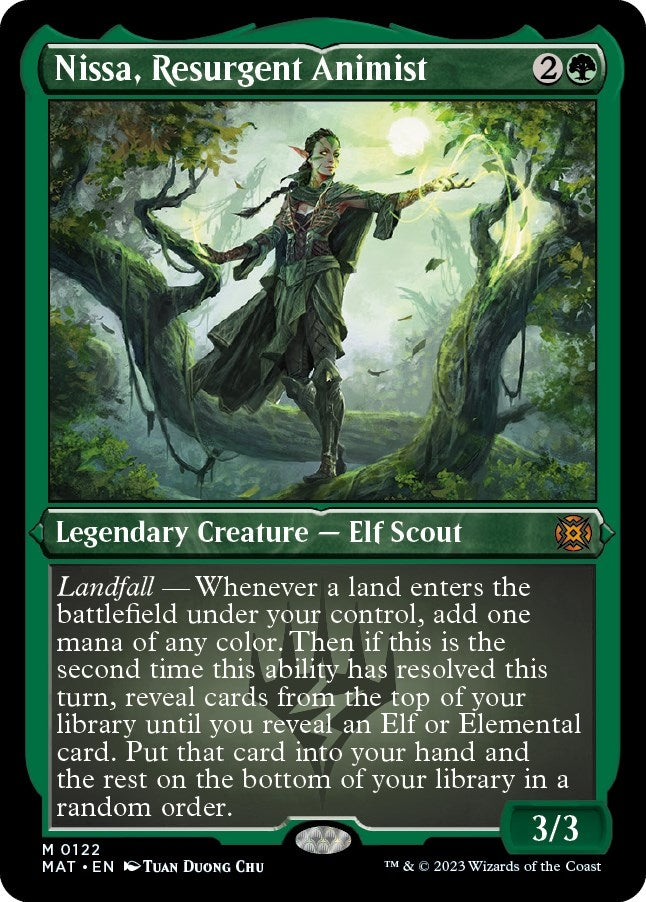 Image for Nissa, Resurgent Animist (Foil Etched) (122) [March of the Machine: The Aftermath] - Magic: The Gathering