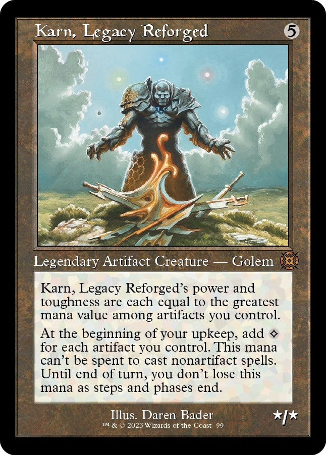 Image for Karn, Legacy Reforged (Retro Frame) (99) [March of the Machine: The Aftermath] - Magic: The Gathering