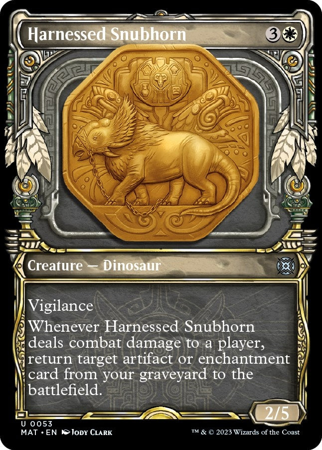 Image for Harnessed Snubhorn (Showcase) (53) [March of the Machine: The Aftermath] - Magic: The Gathering
