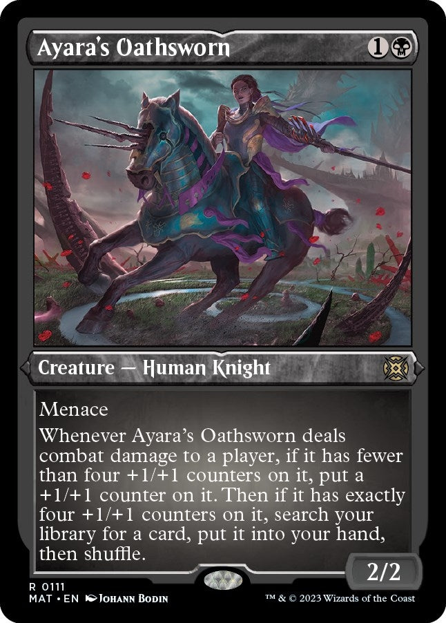Image for Ayara's Oathsworn (Foil Etched) (111) [March of the Machine: The Aftermath] - Magic: The Gathering