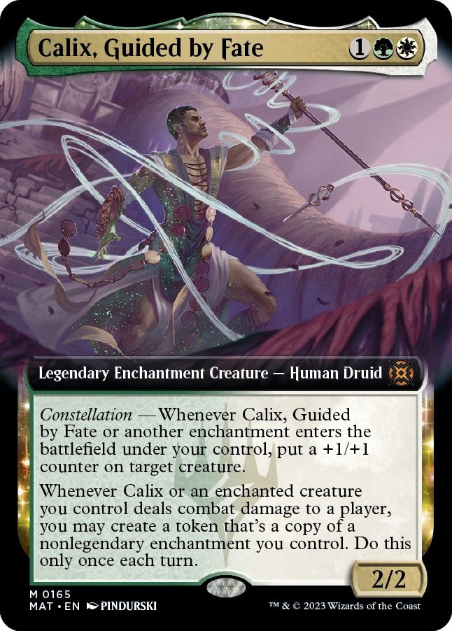Image for Calix, Guided by Fate (Extended Art) (165) [March of the Machine: The Aftermath] - Magic: The Gathering