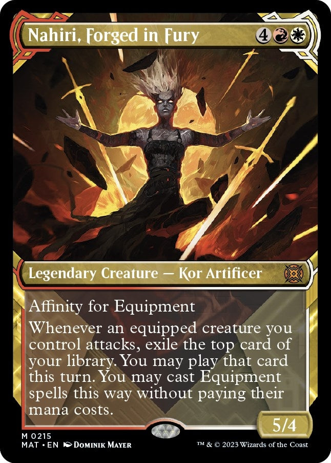 Image for Nahiri, Forged in Fury (Halo Foil) (215) [March of the Machine: The Aftermath] - Magic: The Gathering