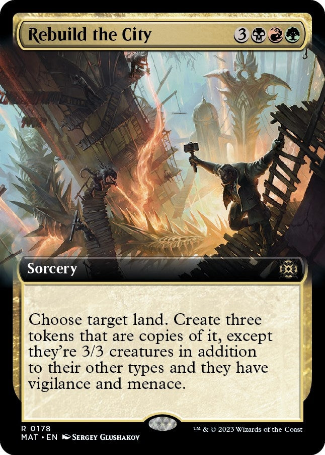 Image for Rebuild the City (Extended Art) (178) [March of the Machine: The Aftermath] - Magic: The Gathering