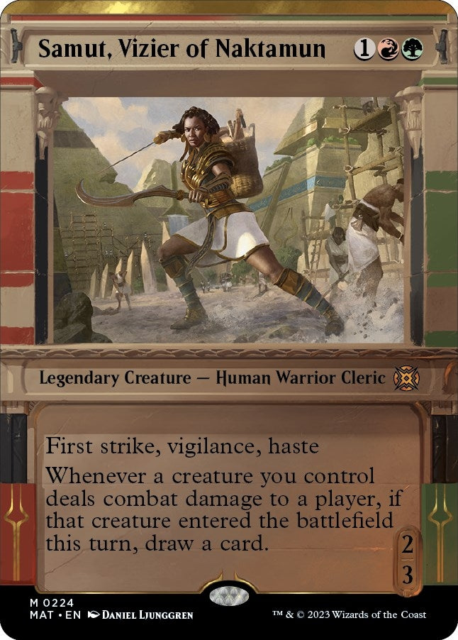 Image for Samut, Vizier of Naktamun (Halo Foil) (224) [March of the Machine: The Aftermath] - Magic: The Gathering
