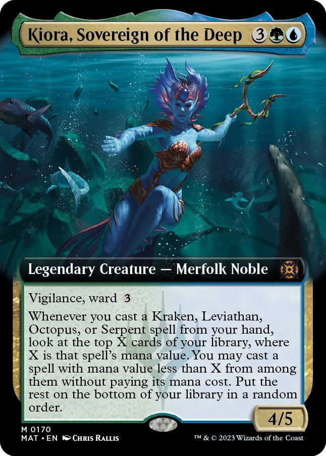 Image for Kiora, Sovereign of the Deep (Extended Art) (170) [March of the Machine: The Aftermath] - Magic: The Gathering