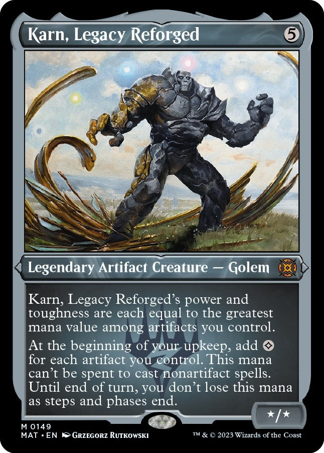 Image for Karn, Legacy Reforged (Foil Etched) (149) [March of the Machine: The Aftermath] - Magic: The Gathering