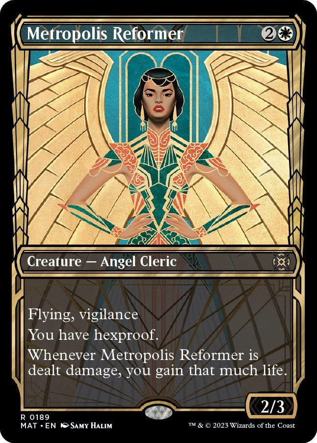Image for Metropolis Reformer (Halo Foil) (189) [March of the Machine: The Aftermath] - Magic: The Gathering