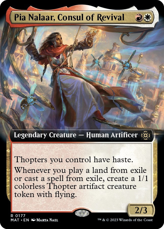 Image for Pia Nalaar, Consul of Revival (Extended Art) (177) [March of the Machine: The Aftermath] - Magic: The Gathering