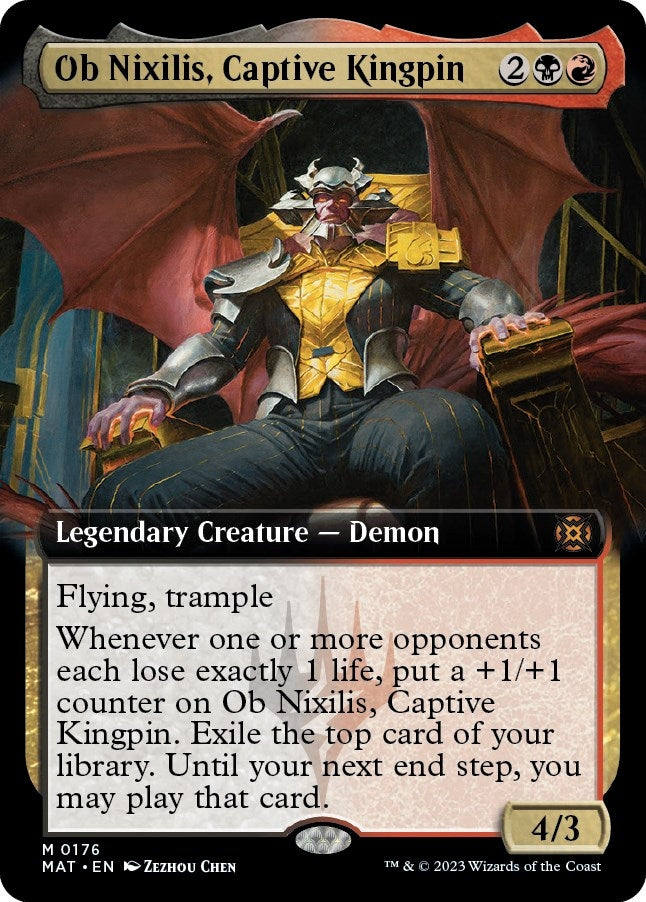 Image for Ob Nixilis, Captive Kingpin (Extended Art) (176) [March of the Machine: The Aftermath] - Magic: The Gathering