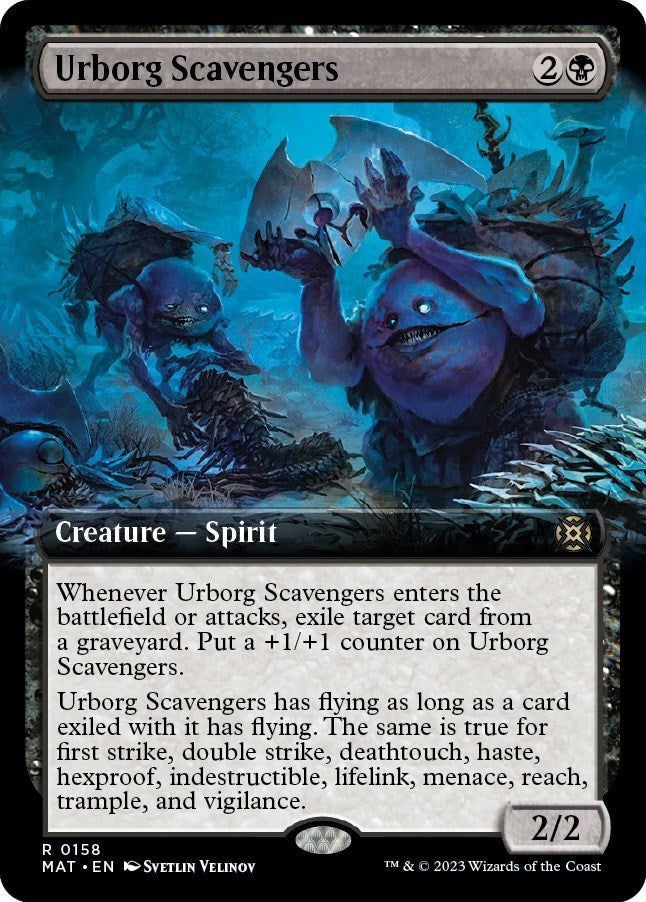 Image for Urborg Scavengers (Extended Art) (158) [March of the Machine: The Aftermath] - Magic: The Gathering
