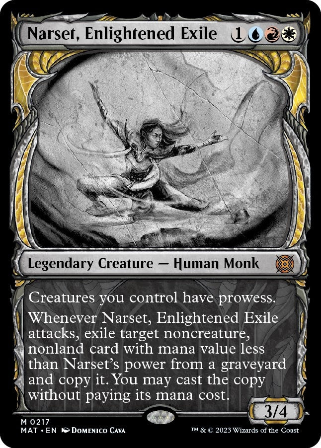 Image for Narset, Enlightened Exile (Halo Foil) (217) [March of the Machine: The Aftermath] - Magic: The Gathering