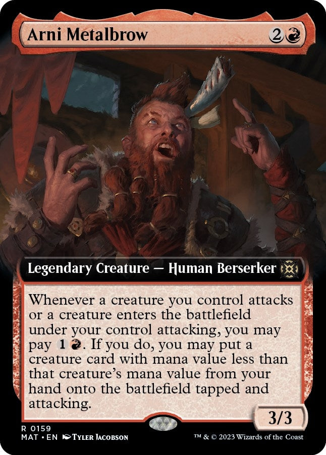 Image for Arni Metalbrow (Extended Art) (159) [March of the Machine: The Aftermath] - Magic: The Gathering