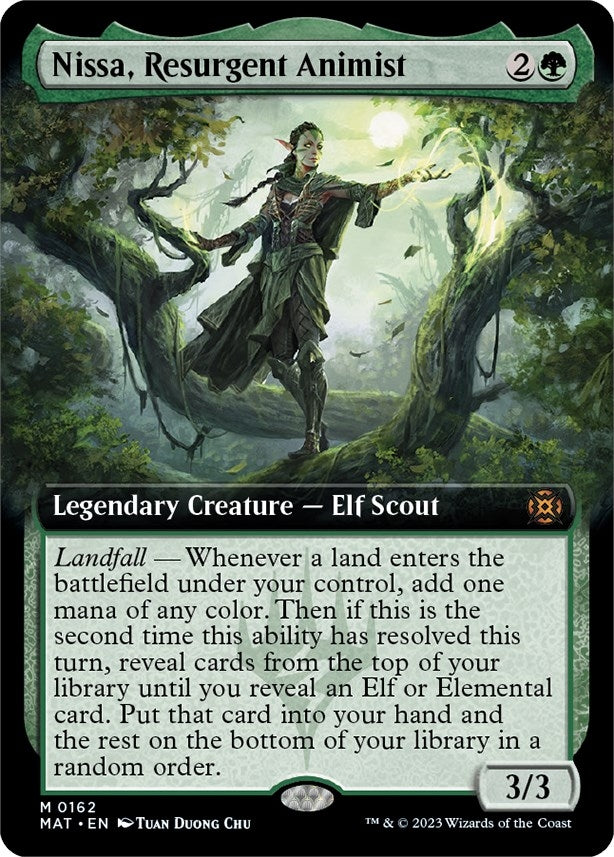 Image for Nissa, Resurgent Animist (Extended Art) (162) [March of the Machine: The Aftermath] - Magic: The Gathering