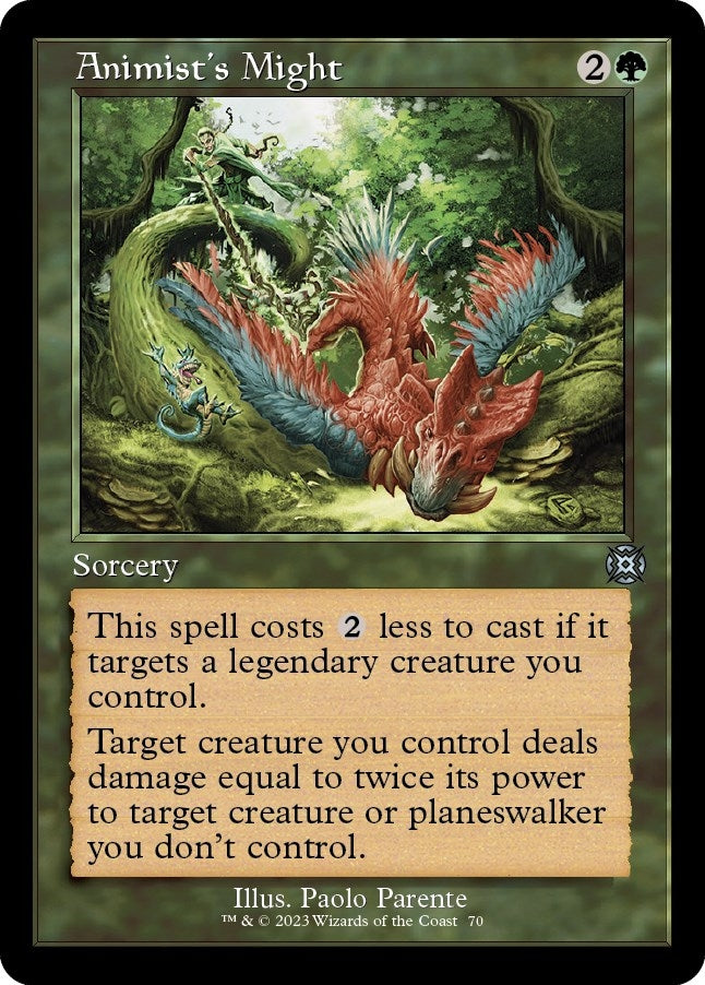Image for Animist's Might (Retro Frame) (70) [March of the Machine: The Aftermath] - Magic: The Gathering