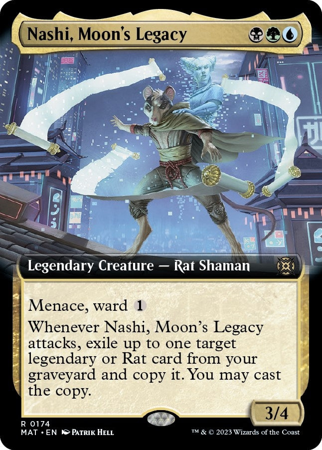 Image for Nashi, Moon's Legacy (Extended Art) (174) [March of the Machine: The Aftermath] - Magic: The Gathering