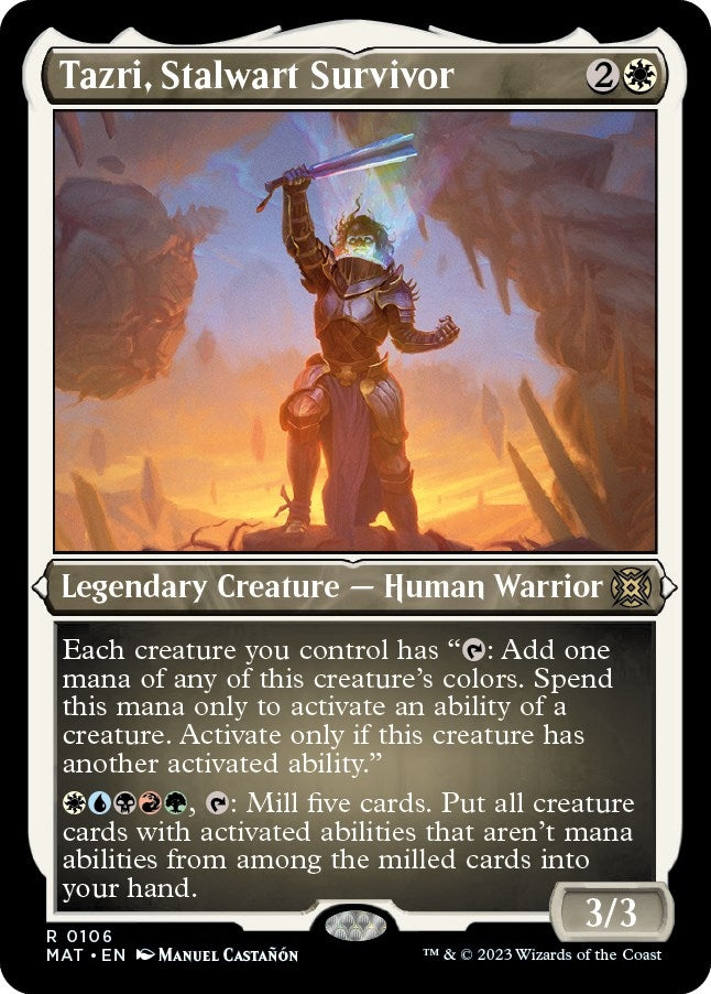 Image for Tazri, Stalwart Survivor (Foil Etched) (106) [March of the Machine: The Aftermath] - Magic: The Gathering