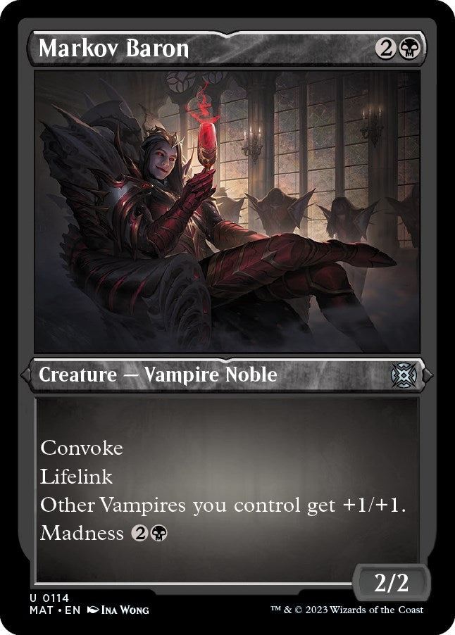 Image for Markov Baron (Foil Etched) (114) [March of the Machine: The Aftermath] - Magic: The Gathering