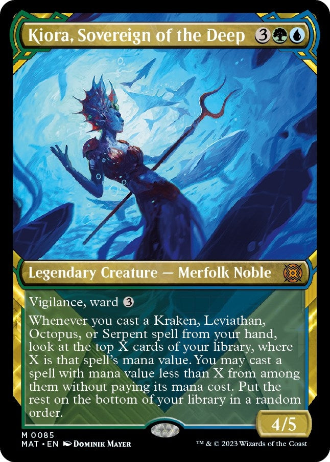 Image for Kiora, Sovereign of the Deep (Showcase) (85) [March of the Machine: The Aftermath] - Magic: The Gathering