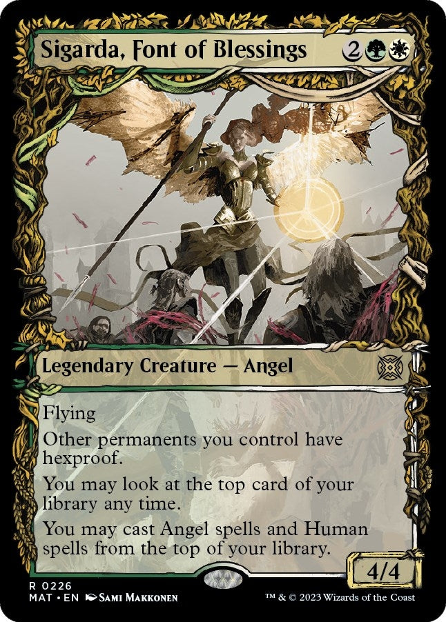 Image for Sigarda, Font of Blessings (Halo Foil) (226) [March of the Machine: The Aftermath] - Magic: The Gathering