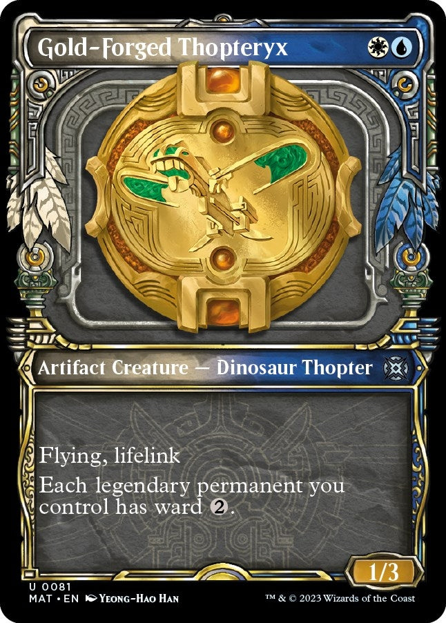 Image for Gold-Forged Thopteryx (Showcase) (81) [March of the Machine: The Aftermath] - Magic: The Gathering