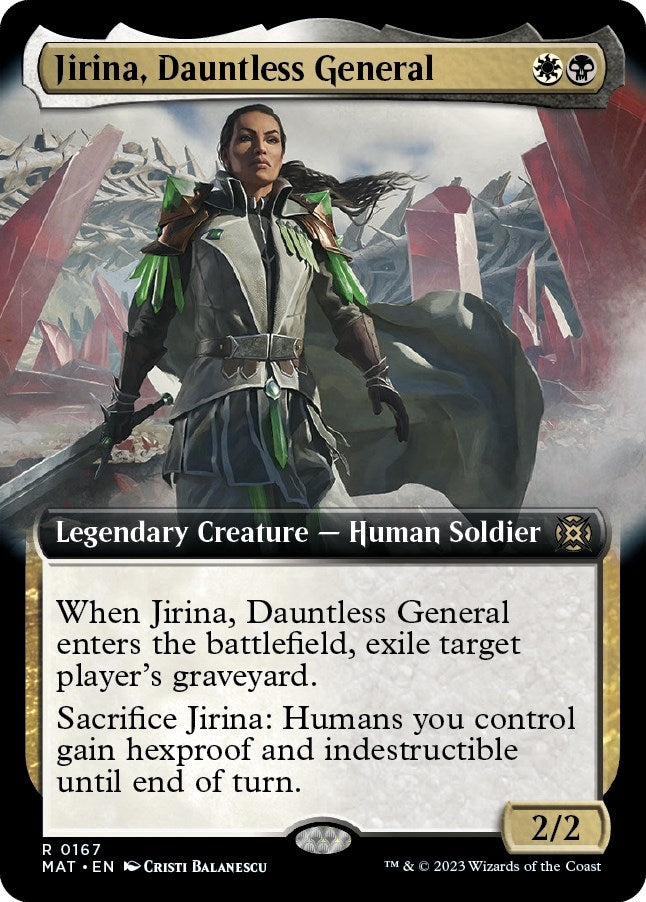 Image for Jirina, Dauntless General (Extended Art) (167) [March of the Machine: The Aftermath] - Magic: The Gathering