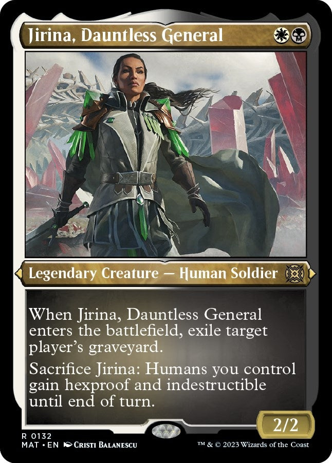 Image for Jirina, Dauntless General (Foil Etched) (132) [March of the Machine: The Aftermath] - Magic: The Gathering