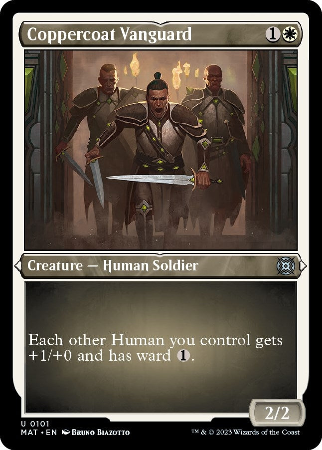 Image for Coppercoat Vanguard (Foil Etched) (101) [March of the Machine: The Aftermath] - Magic: The Gathering