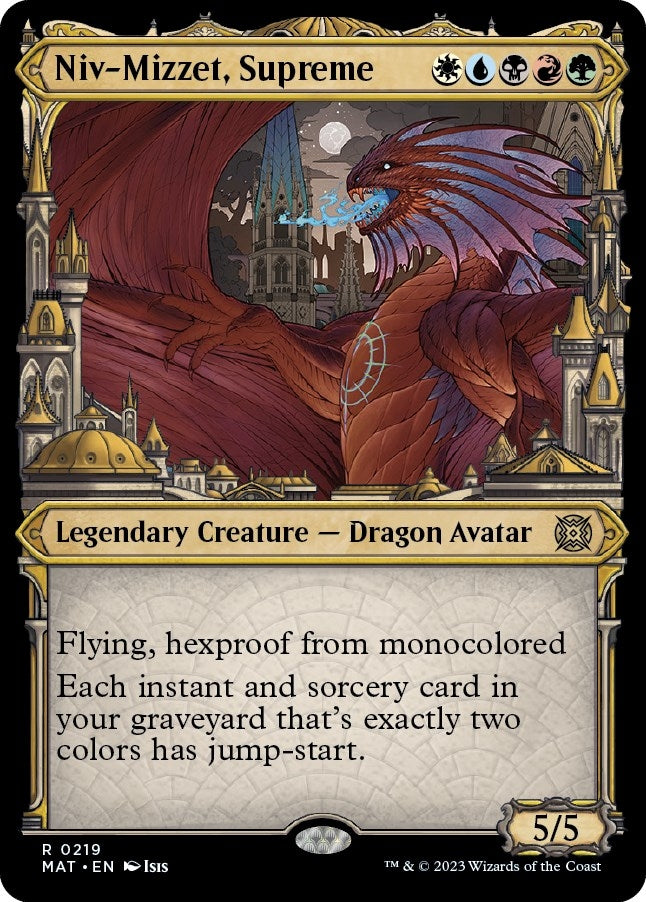 Niv-Mizzet, Supreme (Halo Foil) (219) [March of the Machine: The Aftermath]