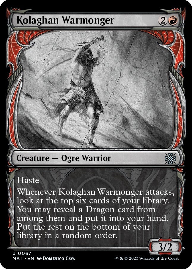 Image for Kolaghan Warmonger (Showcase) (67) [March of the Machine: The Aftermath] - Magic: The Gathering
