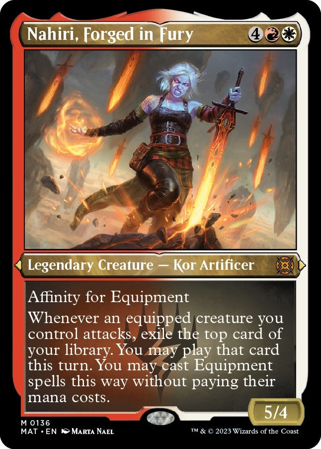 Image for Nahiri, Forged in Fury (Foil Etched) (136) [March of the Machine: The Aftermath] - Magic: The Gathering