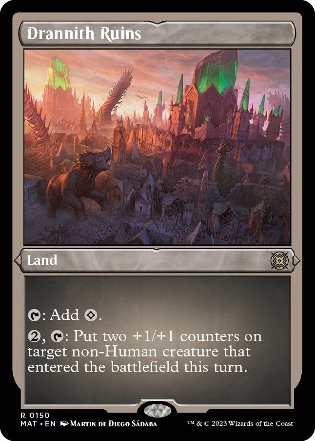 Image for Drannith Ruins (Foil Etched) (150) [March of the Machine: The Aftermath] - Magic: The Gathering