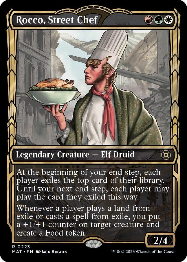 Image for Rocco, Street Chef (Halo Foil) (223) [March of the Machine: The Aftermath] - Magic: The Gathering