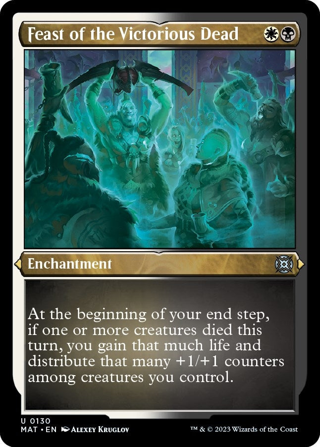 Image for Feast of the Victorious Dead (Foil Etched) (130) [March of the Machine: The Aftermath] - Magic: The Gathering