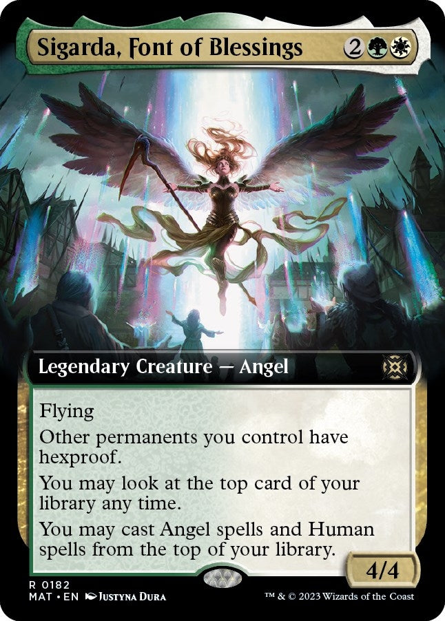Image for Sigarda, Font of Blessings (Extended Art) (182) [March of the Machine: The Aftermath] - Magic: The Gathering
