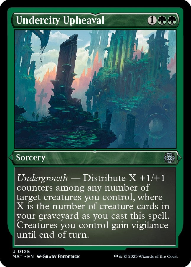 Image for Undercity Upheaval (Foil Etched) (125) [March of the Machine: The Aftermath] - Magic: The Gathering
